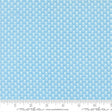 The image is a fabric with a repeating pattern of small white flowers or leaves. The pattern is evenly spaced and covers the entire fabric, creating a uniform and visually appealing design.