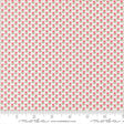 a repeating pattern of pink flowers on a white background.