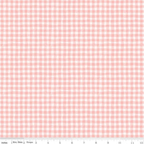 a pink and white checkered pattern, which appears to be a fabric or textile design.