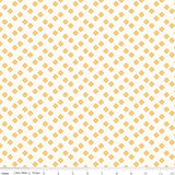 a repeating pattern of small orange flowers on a white background.
