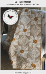 Cotton Daisies Quilt Pattern LYS118 by Laugh Yourself Into Stitches by Karen Walker 3 sizes
