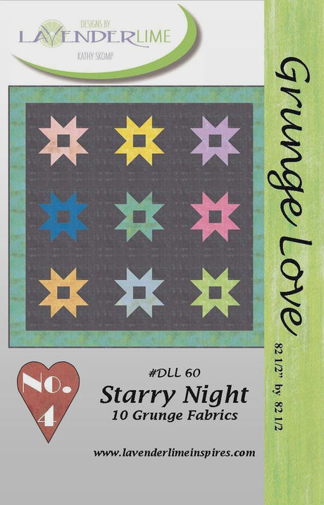 Starry Night Pattern DLL 60 By Designs by Lavender Lime 82.5" x 82.5"