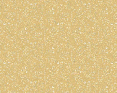 Albion Floral Yellow Yardage C14594-Yellow by Amy Smart Sold in 1/2 Yard increments