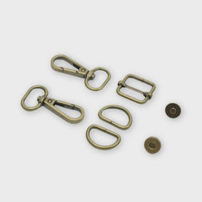 Level 4 Basic Hardware Kit 3/4in Antique Sallie Tomato Hardware kit for bag making # STS251A