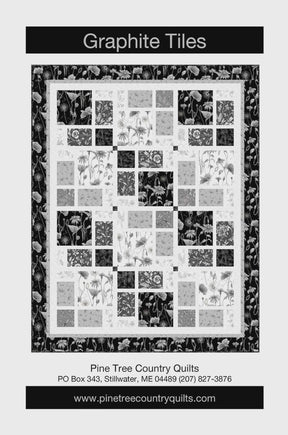 Graphite Tiles Quilt Pattern PT1997 from Pine Tree Country Quilts