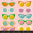 Poolside Too Poolside Shade Sunglasses Cotton Candy Ruby Star Society RS5200-12 Sold in 1/2 yard increments