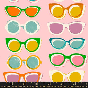 Poolside Too Poolside Shade Sunglasses Cotton Candy Ruby Star Society RS5200-12 Sold in 1/2 yard increments