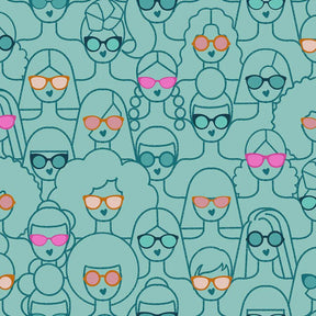 Poolside Too Shine Girl Shine Lagoon Ruby Star Society RS5202-15 Sold in 1/2 yard increments
