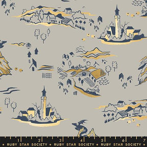 The image is a collage of various stylized illustrations of houses, buildings, and landscapes, featuring a mix of geometric shapes and organic forms.