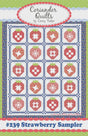 Strawberry Sampler Quilt Pattern by Coriander Quilts CQ239 73" x 88" Paper Pattern Only
