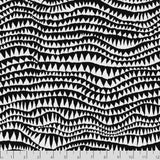 Kaffe Fassett Stash Collective Sharks Teeth Black Brandon Mably Free Spirit Fabrics PWBM060.BLACK Sold in Half Yard Increments