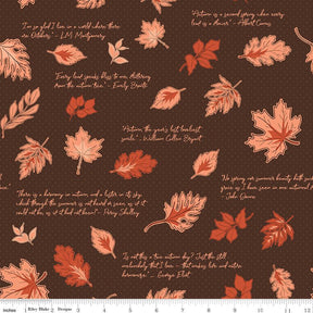 Cozy Autumn Quotes Brown