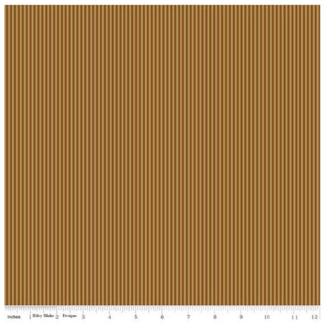Rover - Stripes in Brown - Tonal Cotton Quilt Stripes Fabric - C5215-BROWN - for Riley Blake Designs Fabrics Sold in 1/2 yard increments