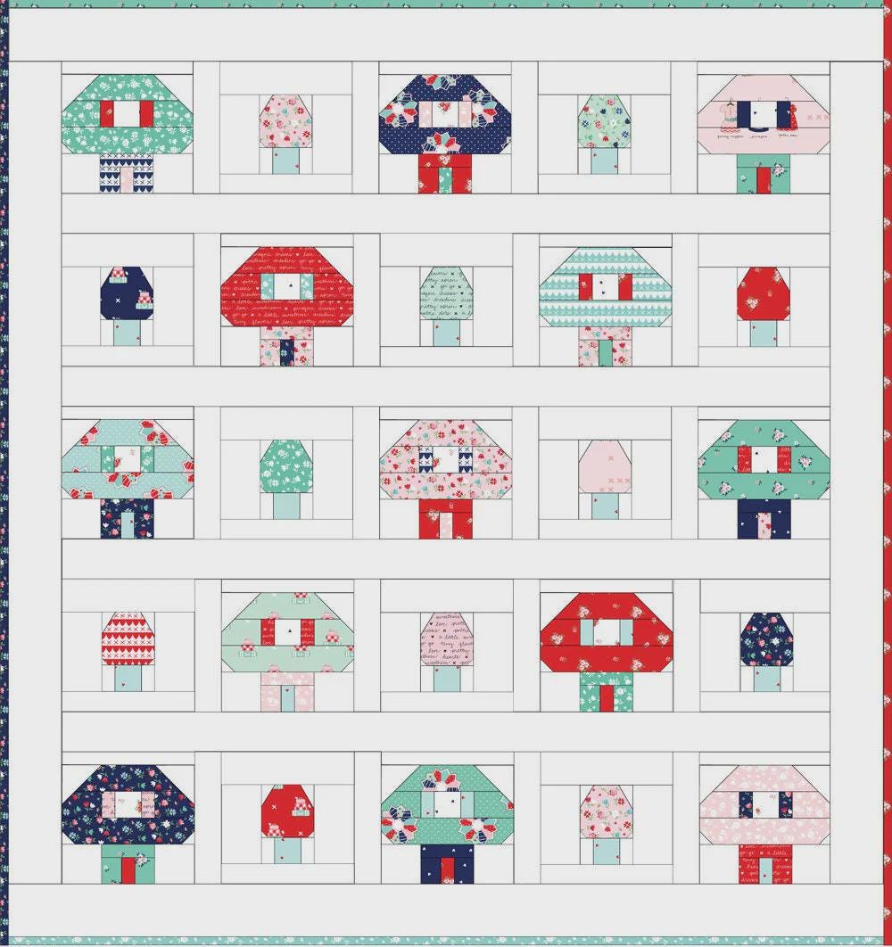 A Nice Place to Live Quilt Pattern by Tasha Noel TN508, Finished Size 66" x 70" Paper Pattern Only