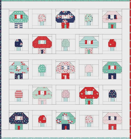 A Nice Place to Live Quilt Pattern by Tasha Noel TN508, Finished Size 66" x 70" Paper Pattern Only