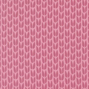 a repeating pattern of pink leaves on a pink background.