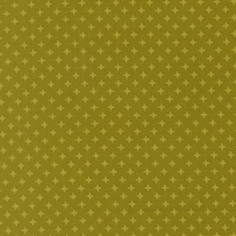 a repeating pattern of small white stars on a green background.