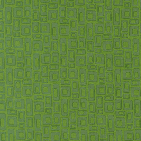 a repeating pattern of green squares and rectangles, creating a visually striking and geometric design.