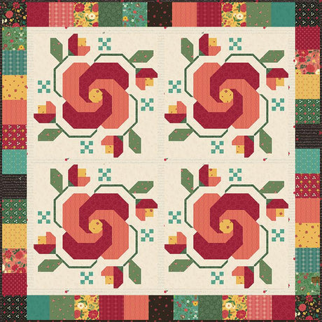 Heather Peterson Rose in Bloom Quilt Pattern