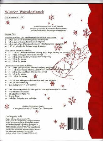 Winter Wonderland Quilt Pattern CH408 from Crabapple Hill Studio, by Meg Hawkey