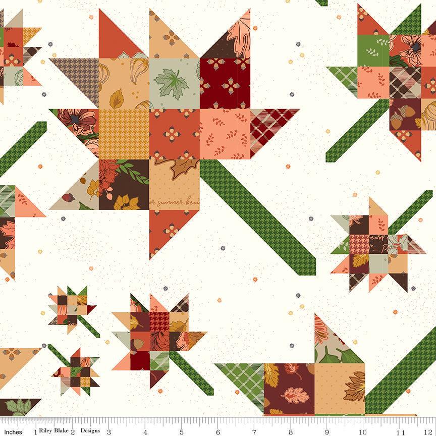 Cozy Autumn 107/108" Wide Back Multi
