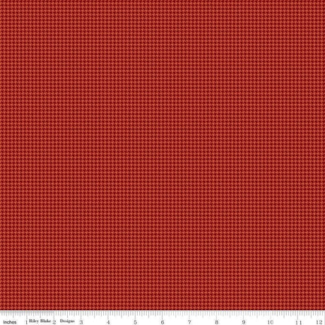 Cozy Autumn Houndstooth Rusty