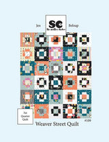 Weaver Street Quilt Printed Pattern Only - Finished Size 60 x 72 TSC-109 From Smitten Chicken By Jen Belnap Fat Quarter friendly pattern