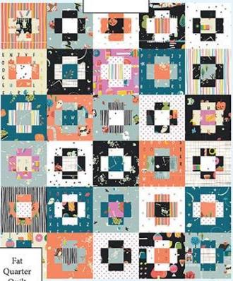 Weaver Street Quilt Printed Pattern Only - Finished Size 60 x 72 TSC-109 From Smitten Chicken By Jen Belnap Fat Quarter friendly pattern