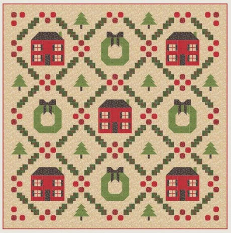 Home for the Holidays Quilt Pattern SIH119 by Stacy Iest Hsu 80" x 80" Printed Pattern Only