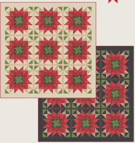 Holiday Flora Quilt Pattern SIH118 by Stacy Iest Hsu 62.25" x 62.25" Printed Pattern Only
