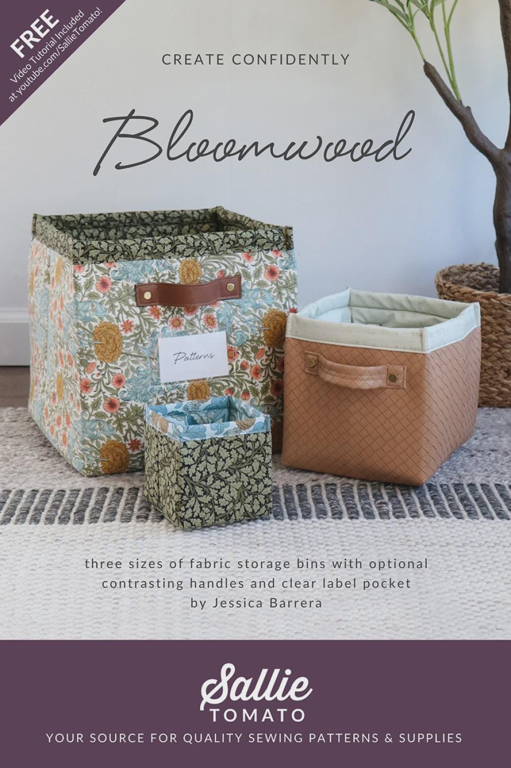 Bloomwood Simple Storage Cubes Paper Pattern LST124 - Printed pattern includes instructions for 3 sizes
