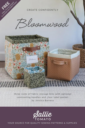 Bloomwood Simple Storage Cubes Paper Pattern LST124 - Printed pattern includes instructions for 3 sizes
