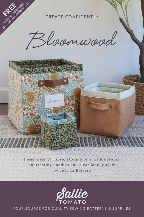 Bloomwood Simple Storage Cubes Paper Pattern LST124 - Printed pattern includes instructions for 3 sizes