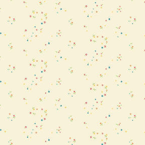 First Blooms Mini Blooms Vanilla C16326-Vanilla Yardage by Heather Peterson for Riley Blake Designs Sold in 1/2 Yard Increments