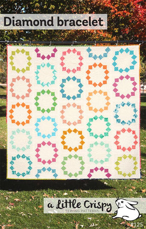 Diamond Bracelet Quilt Pattern ALC125 by Kristin Lawson of A Little Crispy Paper Pattern Only