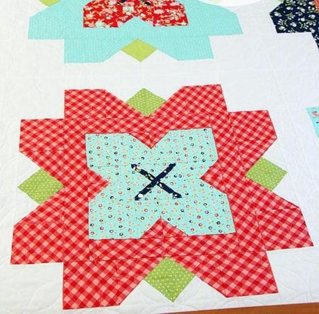 Fleur Quilt Pattern BQ104 From Bonjour Quilts By Kirsty Cleverly Paper Pattern Only