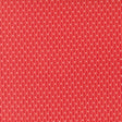 The image is a red fabric with white dots arranged in a diagonal pattern, creating a visually striking and textured appearance.