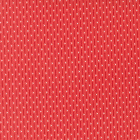 The image is a red fabric with white dots arranged in a diagonal pattern, creating a visually striking and textured appearance.