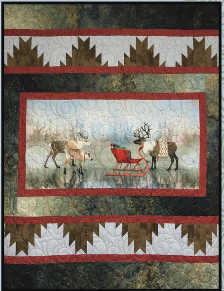 Gathering Quilt Pattern Card by Sugar Pine Quilt Designs for Villa Rosa Designs finished size 48"x60"