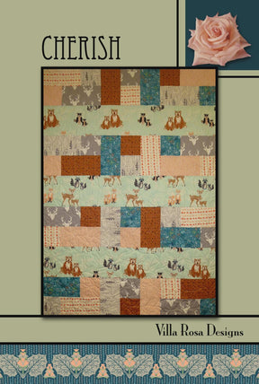 Cherish Quilt Pattern From Villa Rosa Designs - size 41" x 57"