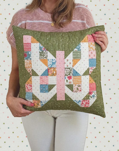 Wild Honey Mini Charmed Pillow Kit by Lella Boutique Green Background