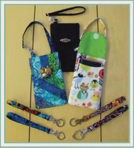 Phone Fob Pockets Printed Pattern Only by Susie C. Shore Designs ST-1701