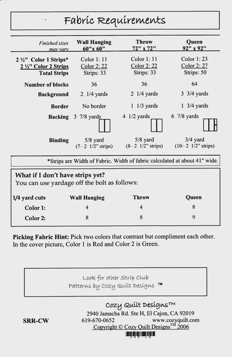 Cactus Wreath Quilt Pattern by Cozy Quilt Designs SRRCW Multiple sizes Printed Pattern Only