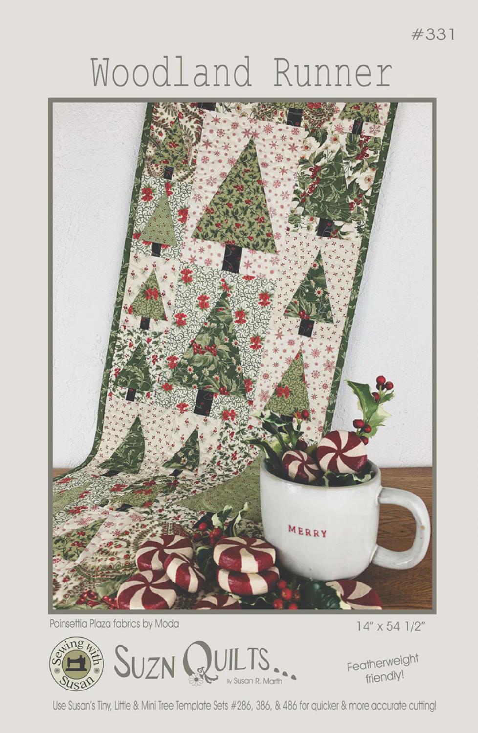 Woodland Runner by Susan R. Marth of Suzn Quilts SQ331 Paper pattern ONLY