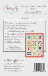 Garden Stars Sampler Quilt Pattern QLD 175 A Quilting Life Designs by Sherri McConnell Paper Pattern Only