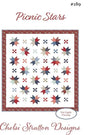 Picnic Stars Quilt Pattern CSD 189 by Chelsi Stratton Designs 59.5" x 67.5" Paper Pattern Only