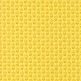 a repeating pattern of yellow flowers on a yellow background.