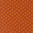 a repeating pattern of orange and brown flowers or shapes on a brown background.
