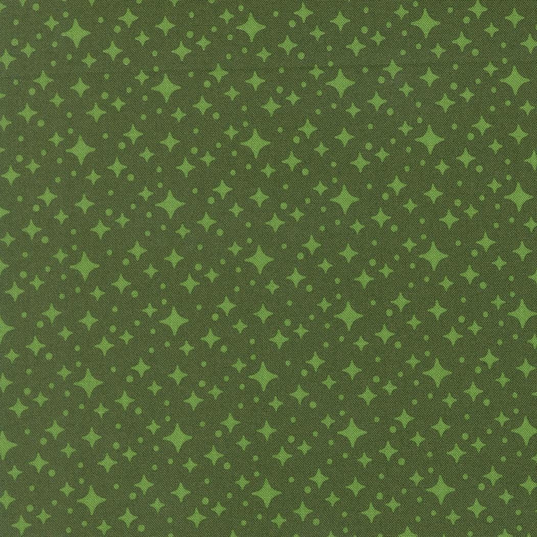 a repeating pattern of small green dots on a dark green background.