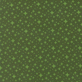 a repeating pattern of small green dots on a dark green background.